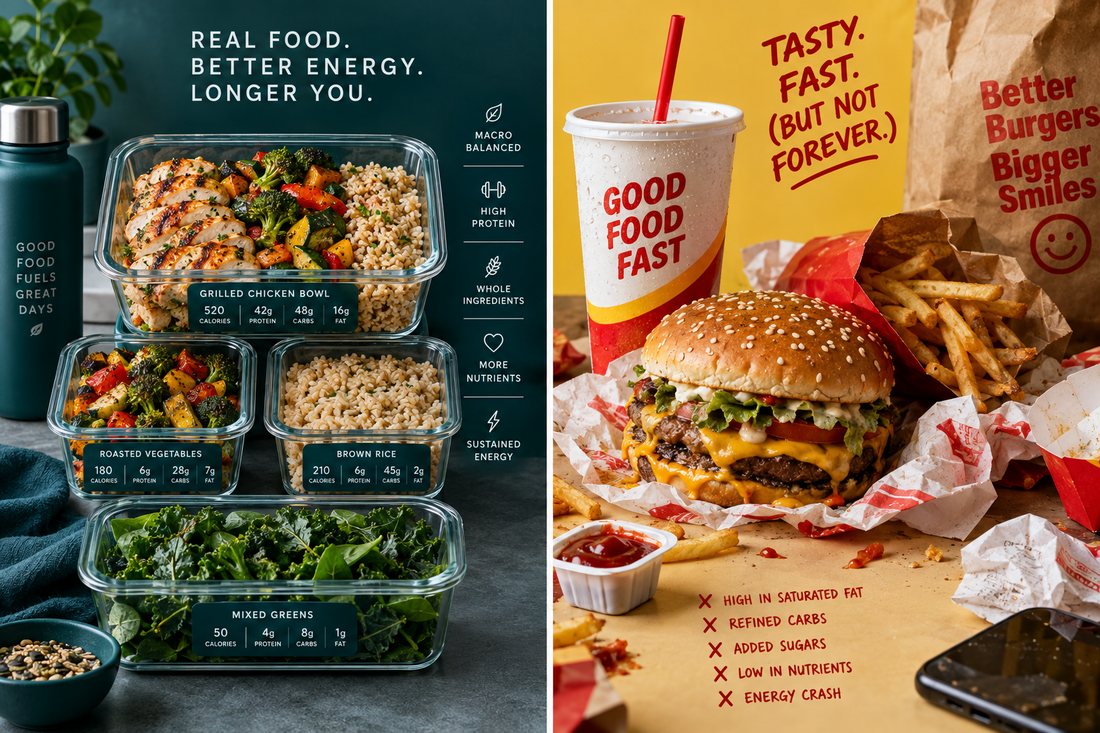The Difference Between Meal Prep and Fast Food