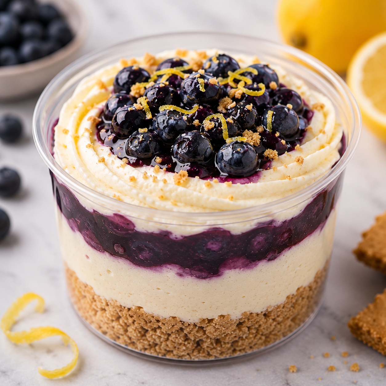 Blueberry Lemon Cheesecake Cup