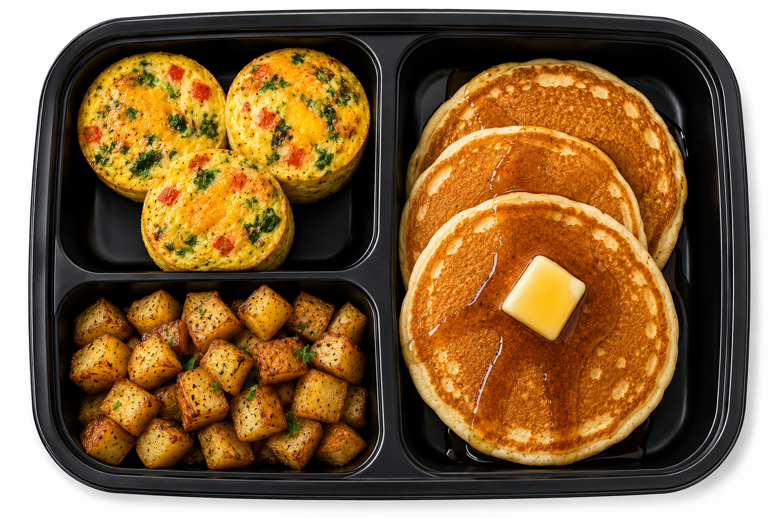 EGG BITES W/ PANCAKES