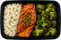 Teriyaki Salmon + Sesame Broccoli + Jasmine Rice